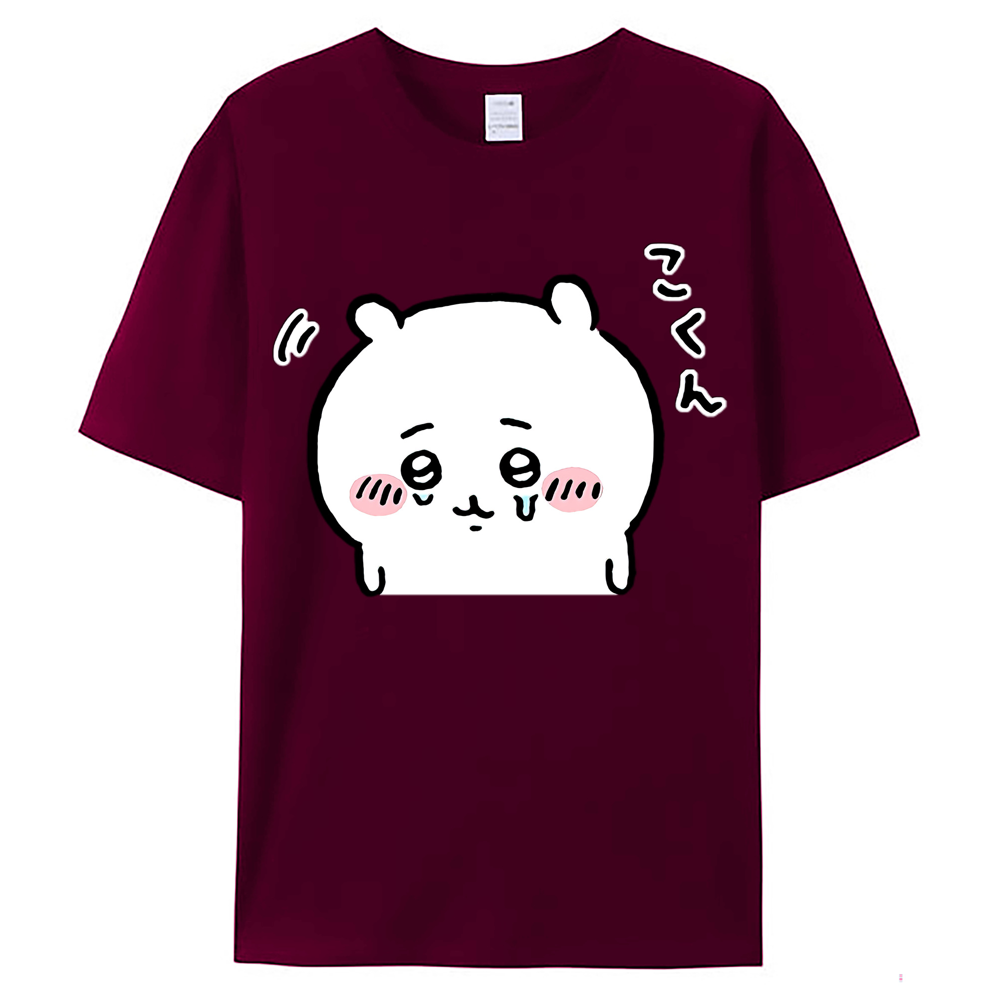 （画像用） ちいかわ ちいかわ Chii-kawa chiikawa レディースカジュアルプリントTシャツ（綿100％）